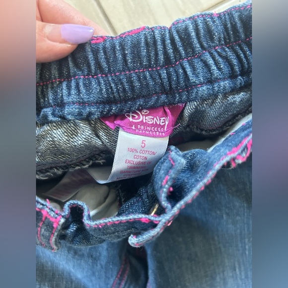 Y2K Ariel the little mermaid embroidered denim size 5‎ - Picture 5 of 6
